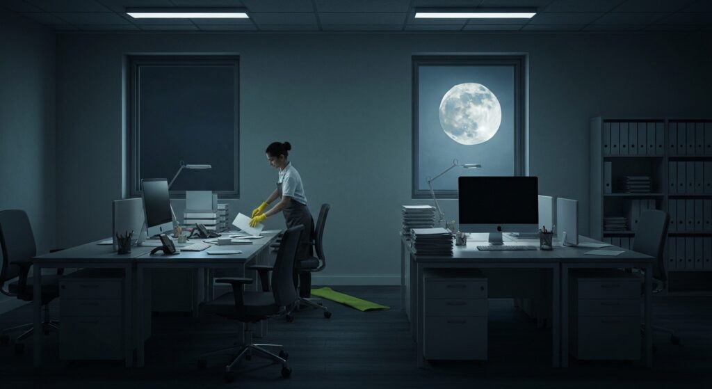 המהפך השקט: איך ניקיון לילי משנה את פני העסק שלכם